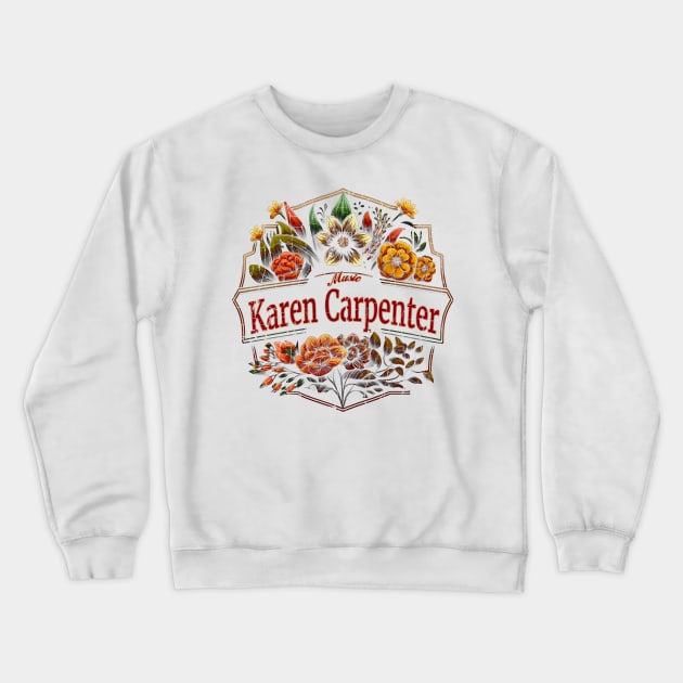 Karen Carpenter Flower Vintage Crewneck Sweatshirt by Itulah Cinta